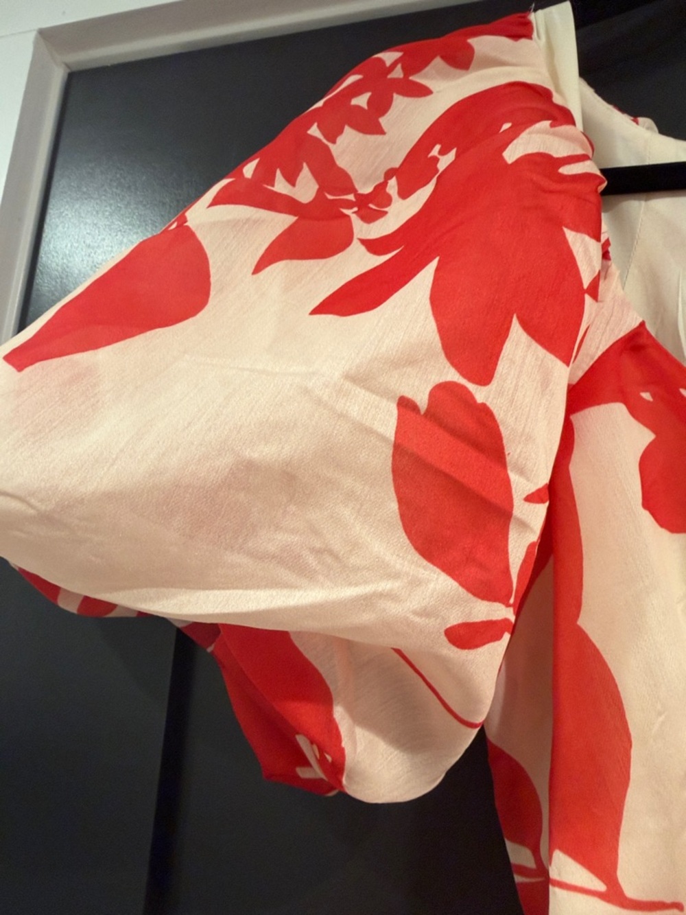 Petal & Pup Cream Maxi Dress with Red Floral Print - Picture 4 of 4